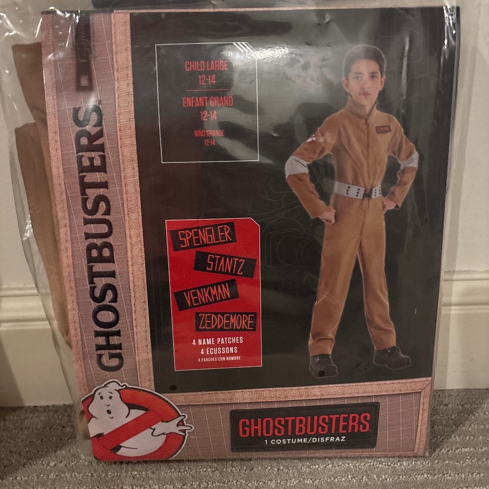 Ghostbusters Halloween Costume, Gender Neutral, Child Large (12-14)